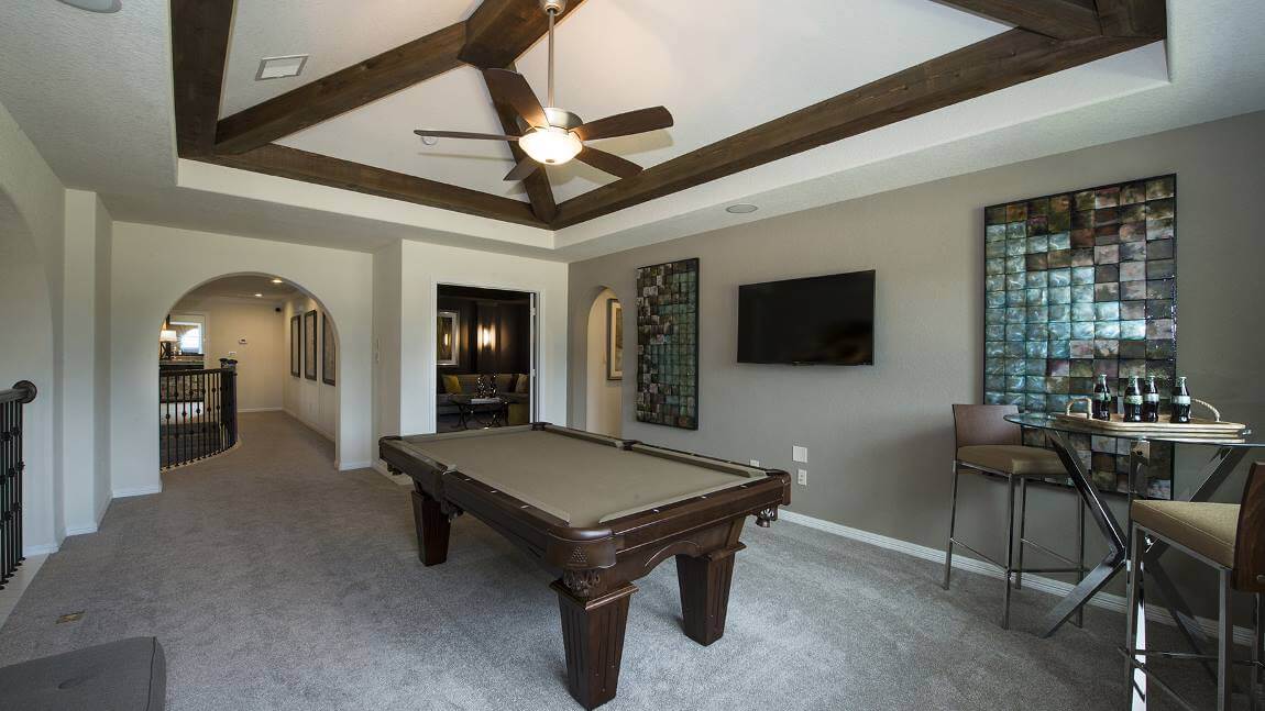 Game Room - Home Design 7436 priced from $443,990 | 3,763 SQ FT | 4 Bedrooms | 4.5 Bathrooms | 3 Car Garage | 2 Stories