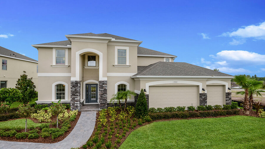 Harwood floor plan available at Woodland Park in Orlando, FL - http://www.taylormorrison.com/new-homes/florida/orlando/orlando/woodland-park-community/harwood/photos