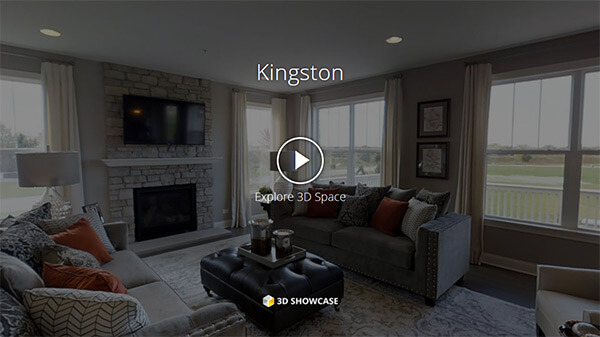 Click on image to view virtual tour of the Kingston Floor Plan available at Tallgrass in Lake Barrington, IL.