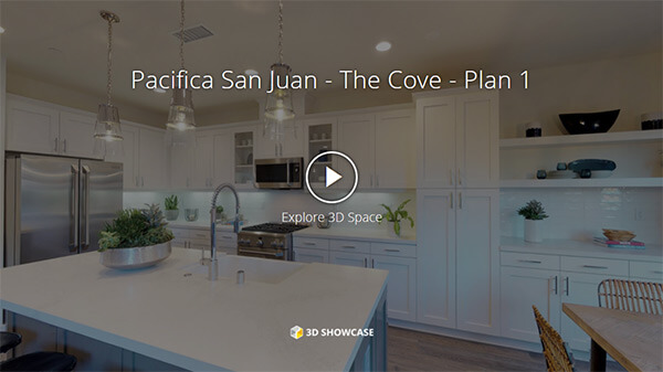 Click on image to view virtual tour of Plan 1 at The Cove at Pacifica San Juan in San Juan Capistrano, CA