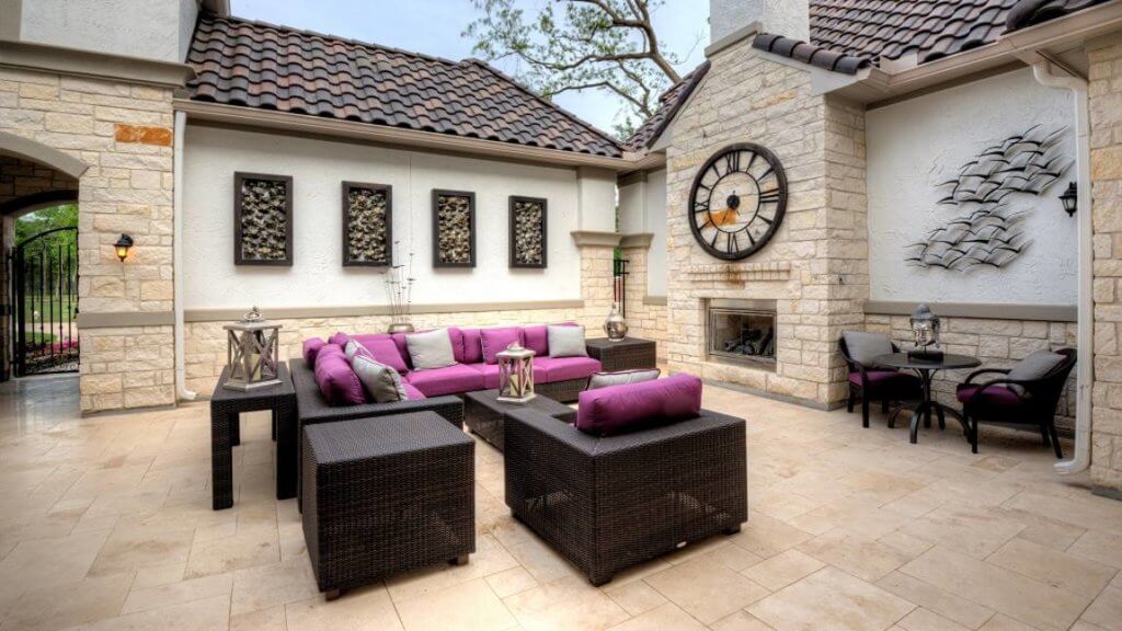 Patio Inspiration | Portofino Floor Plan, Avalon at Riverstone 80s, Sugar Land, TX