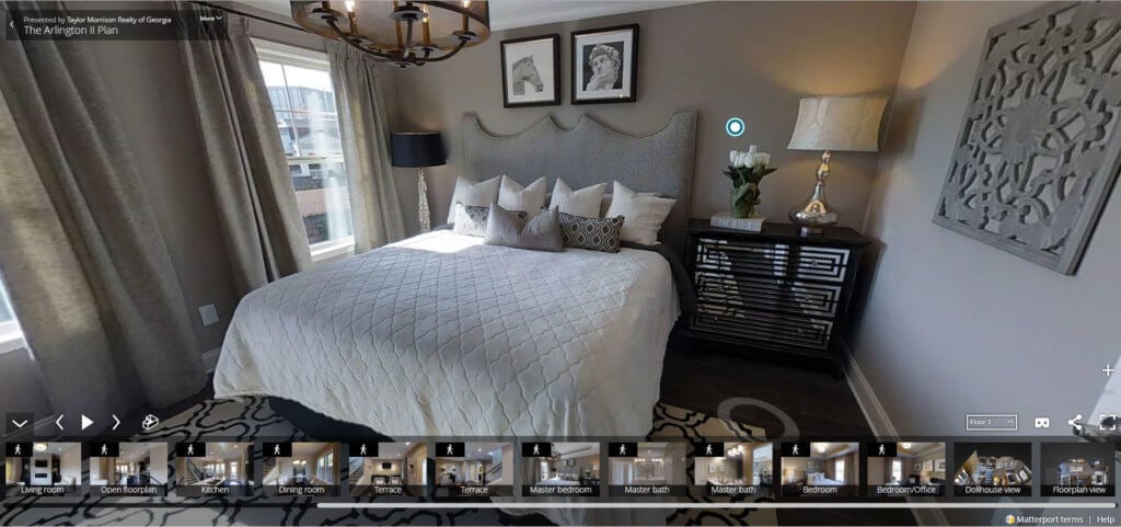 Arlington II model home owner's suite | Townsend at Toco Hills in Atlanta, GA