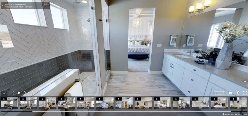 Crested Butte floor plan model home owner's suite | Terrain Ravenwood, Castle Rock, CO
