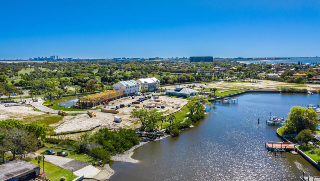 The Cove at Rocky Point Townhomes with Downtown Tampa beyond
