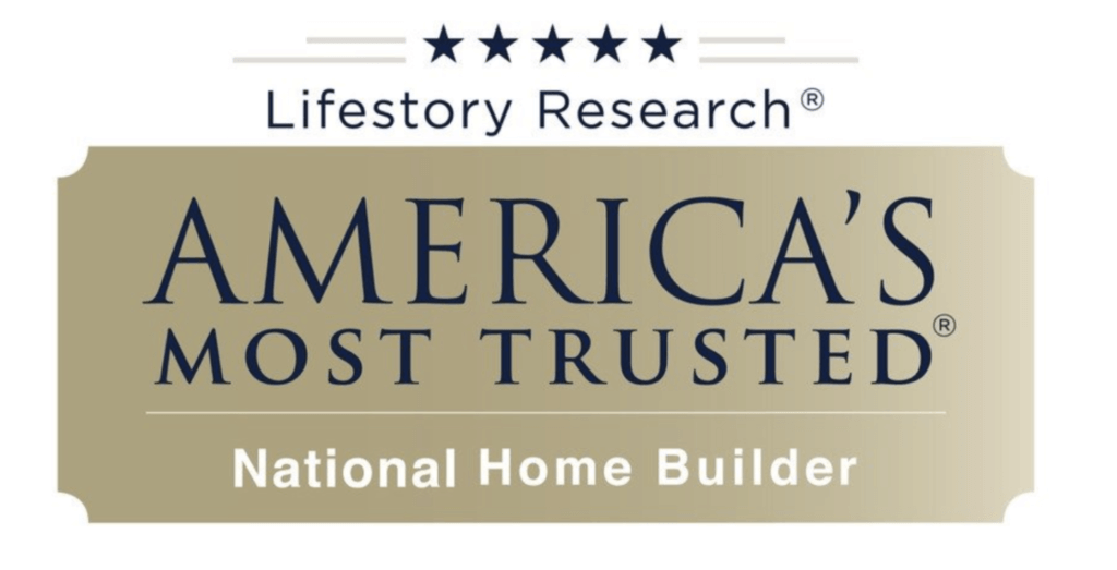 Lifestory Research America's Most Trusted National Home Builder award